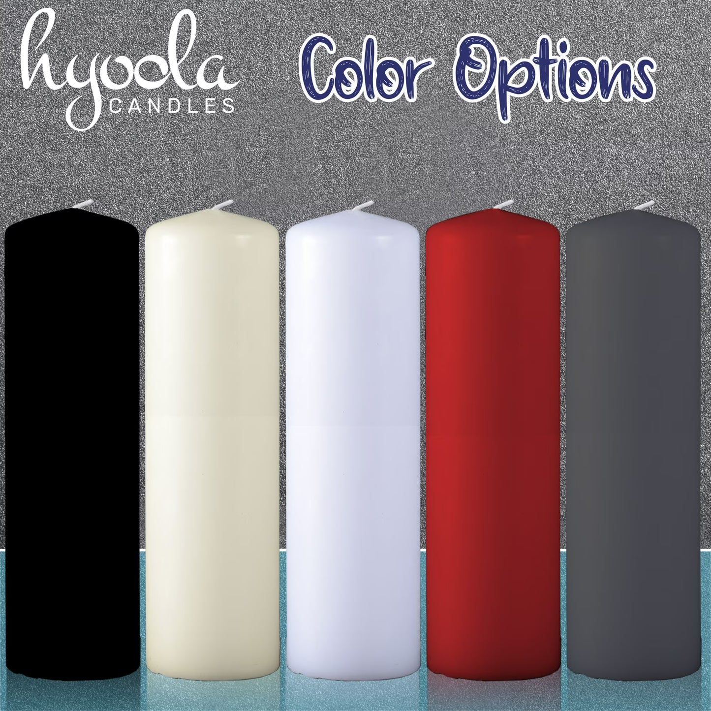 White Pillar Candles - 2" x 8" - 4 Pack