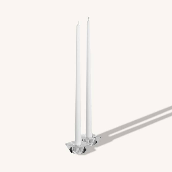 White giant taper candle, 20 inch, pack of 8