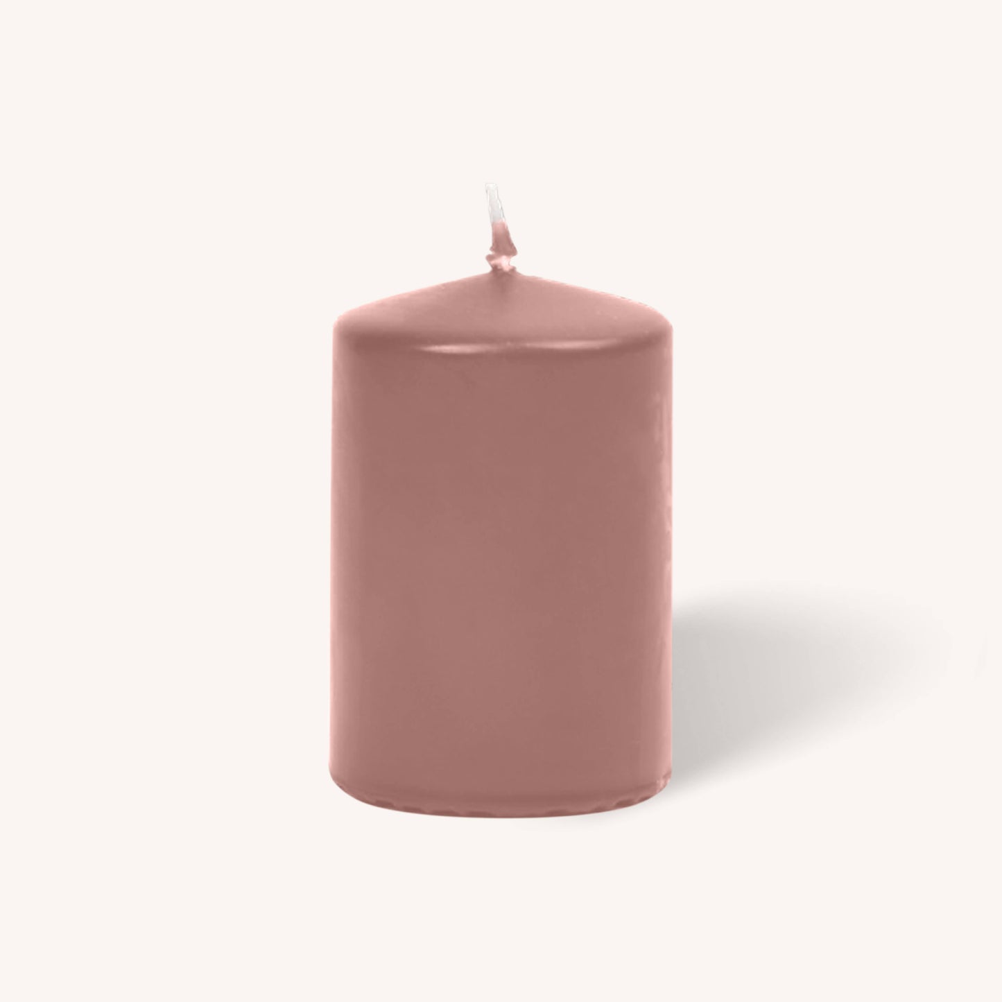 Lavender purple pillar candle, 2 inch by 3 inch, pack of 4