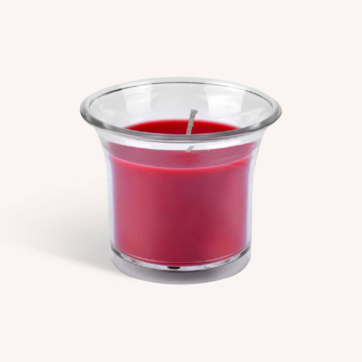 Scented Candles In Plastic Cups - Berries - 12Hr - 4Pk