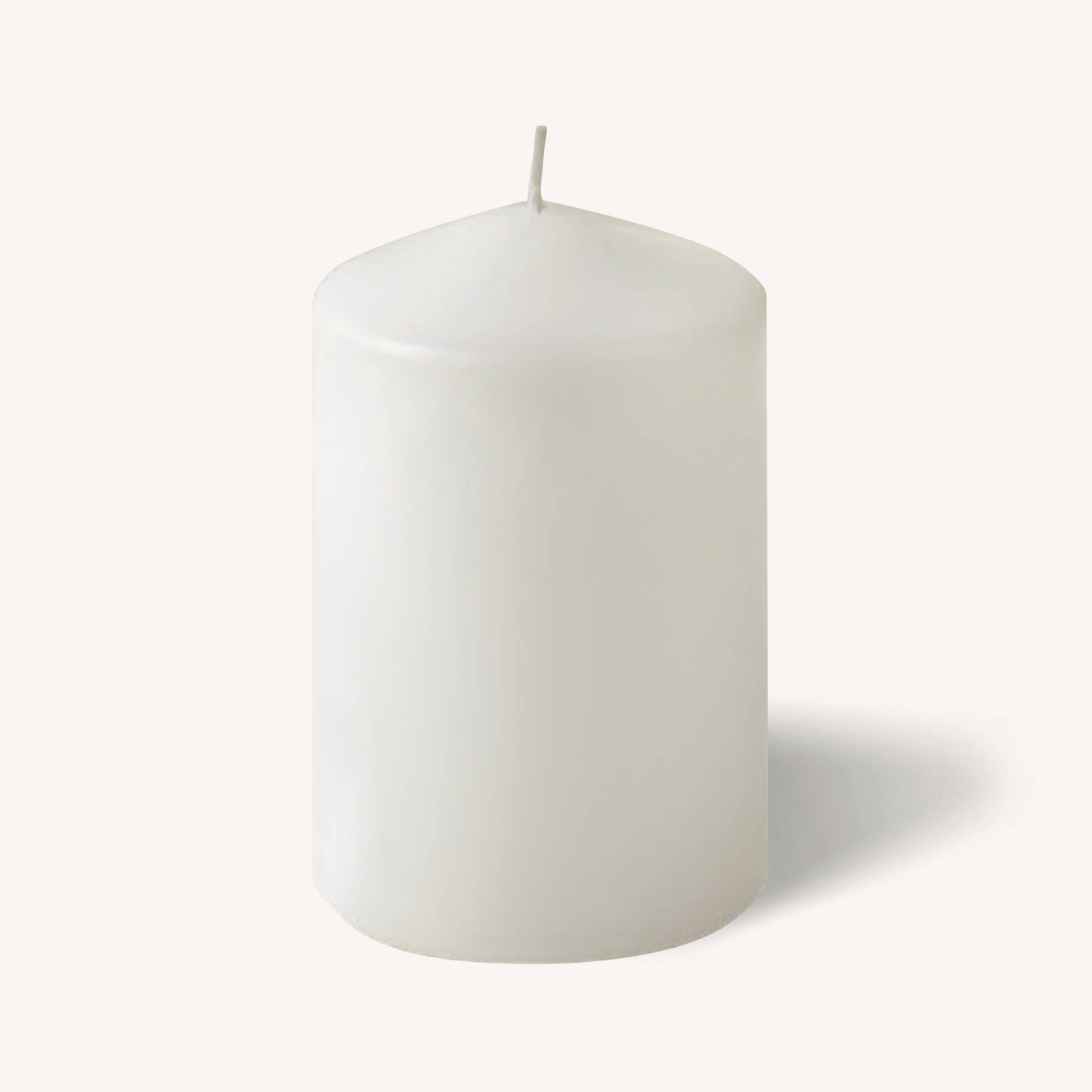White pillar candle, 3 inch by 5 inch, pack of 6