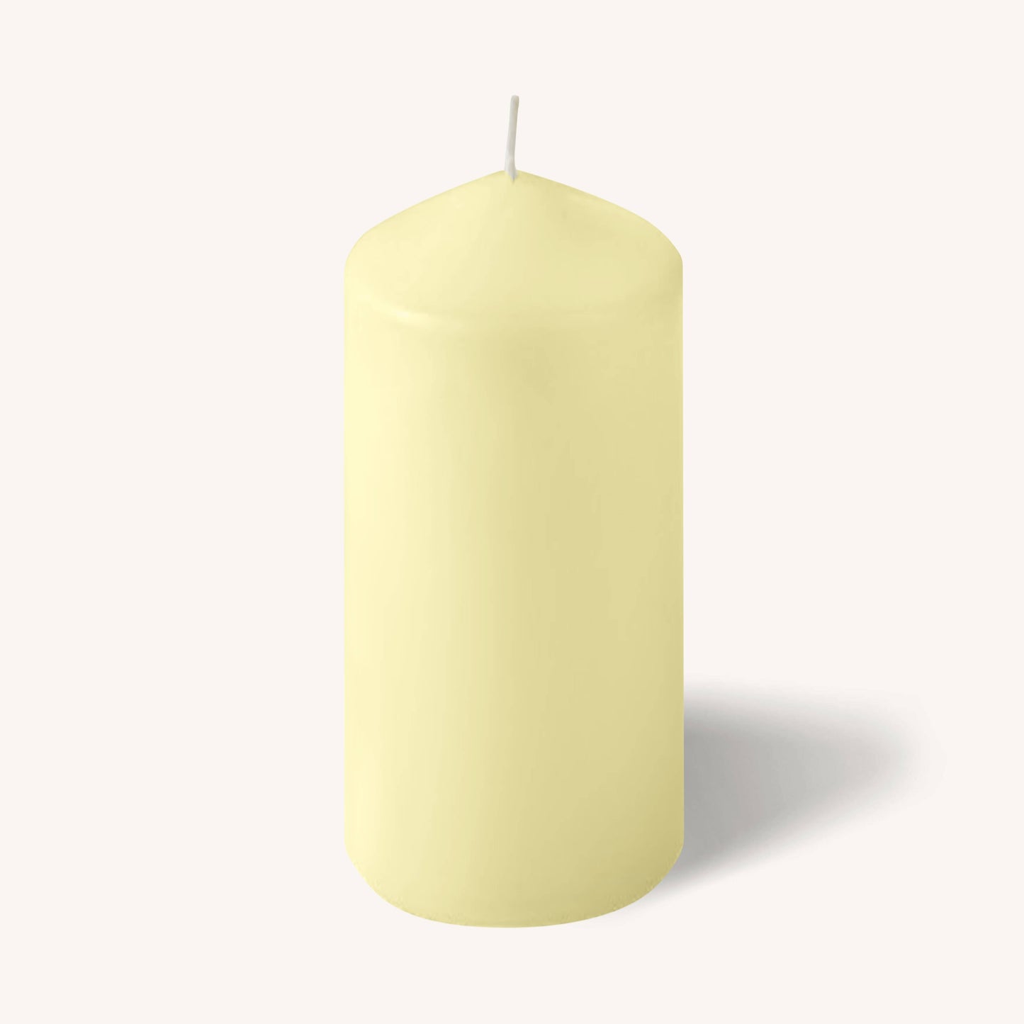 Ivory pillar candle, 3 inch by 7 inch, pack of 6