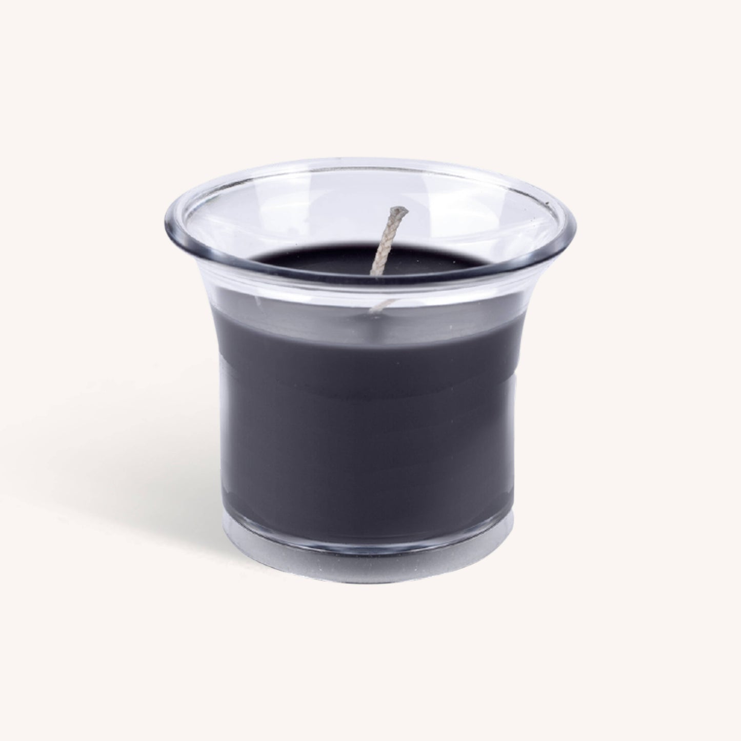 Scented Candles In Plastic Cups - Deep Black - 12Hr - 4Pk