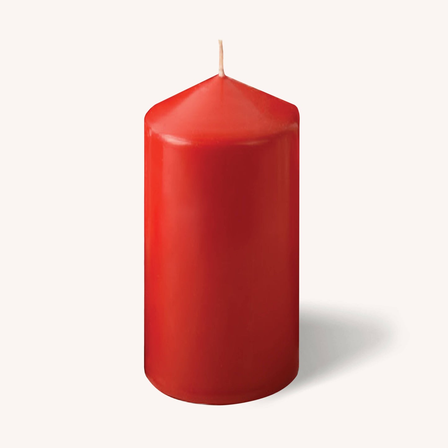 Red Pillar Candles - 3" x 9" - 4 Pack