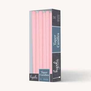 Light Pink Taper Candles - 14 Inch - 12 Pack