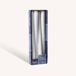 Load image into Gallery viewer, Metallic Silver Taper Candles - 10 Inch - 4 Pack
