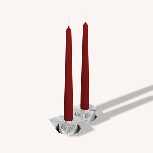 Burgundy Taper Candles - 12 Inch - 4 Pack
