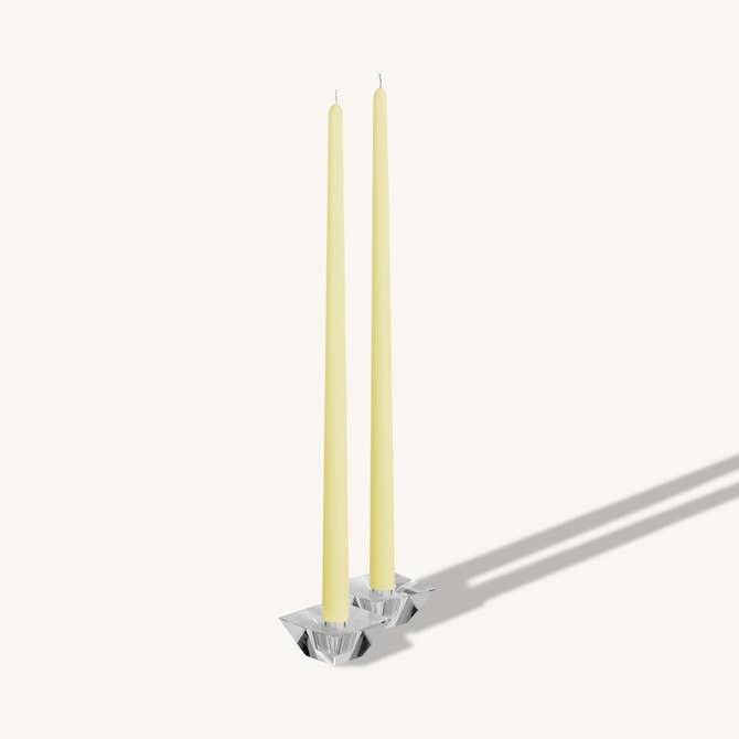 Ivory giant taper candle, 16 inch, pack of 8