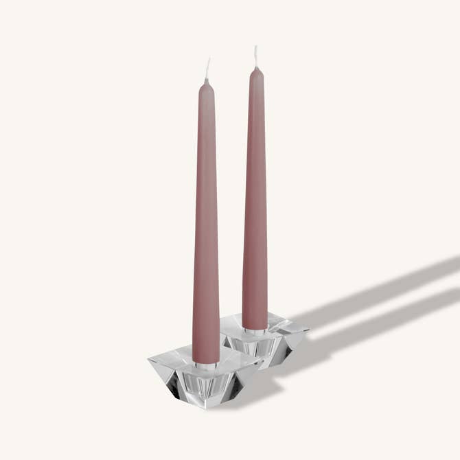 Lavender purple taper candle, 10 inch, pack of 4