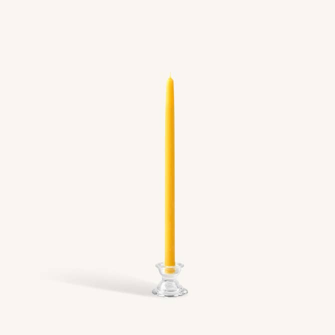 Yellow Beeswax Candles  - 16 inch - 4 Pack