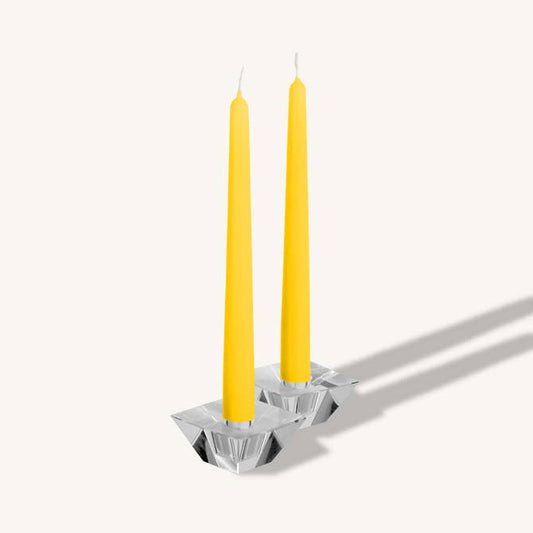 Yellow Taper Candles - 12 Inch - 4 Pack