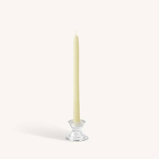 White Beeswax Candles - 12 inch - 2 Pack