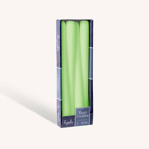 Celery Green Taper Candles - 10 Inch - 4 Pack