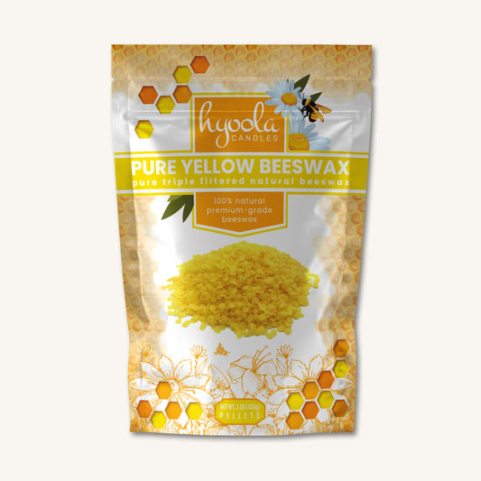 Yellow Beeswax Pellets - 1 Pound