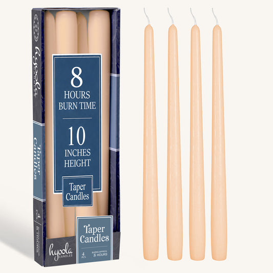 Sahara Taper Candles - 10 Inch - 4 Pack
