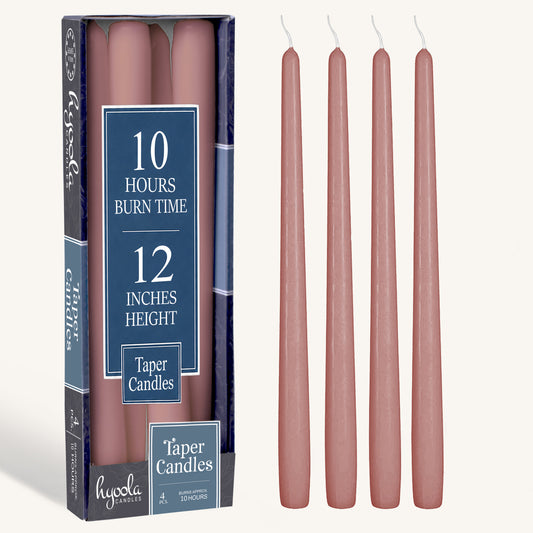 Lavender Taper Candles - 12 Inch - 4 Pack