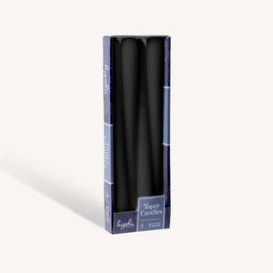 Black Taper Candles - 10 Inch - 4 Pack