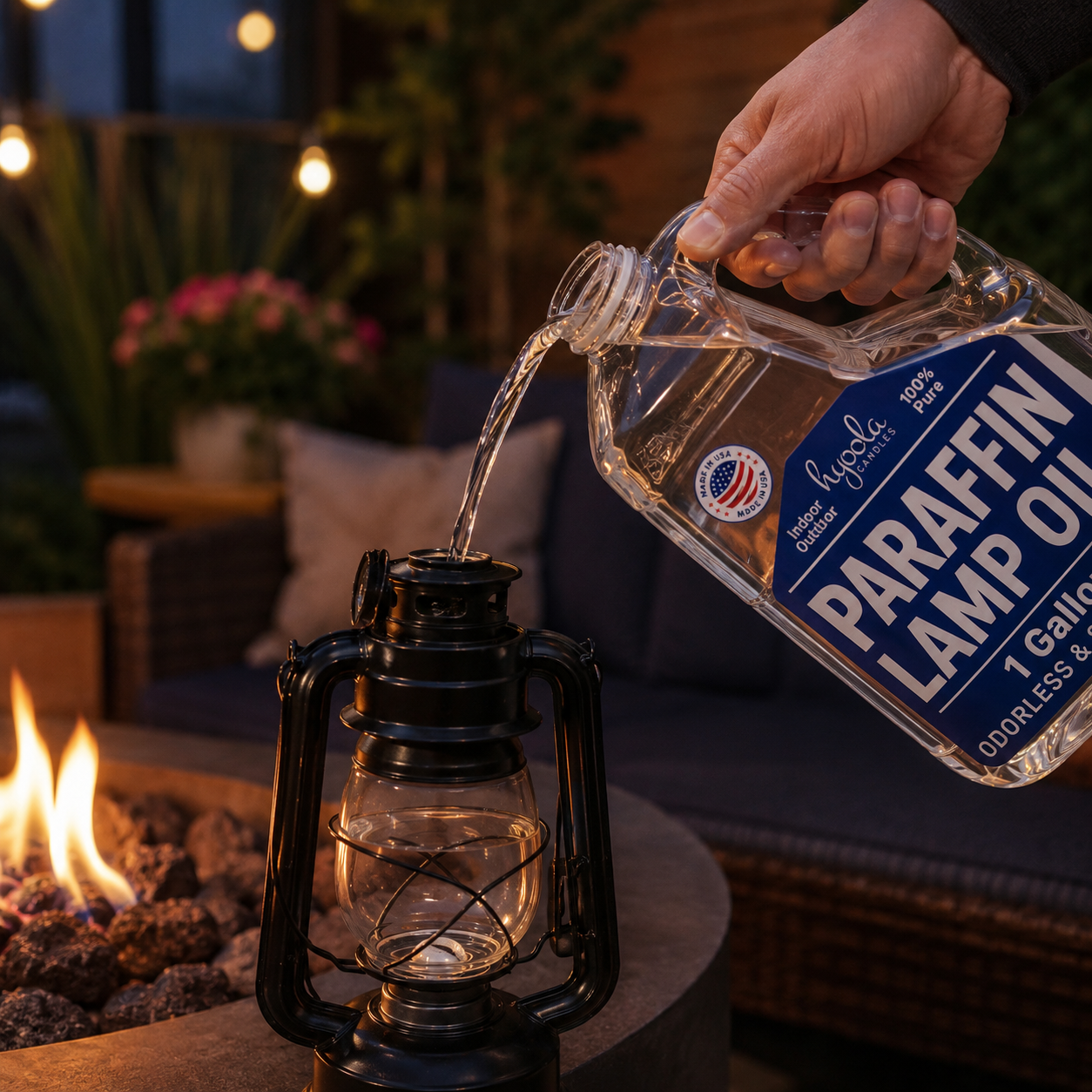 Liquid Paraffin Lamp Oil Odorless Clean Burn And Smokeless- 1 Gallon