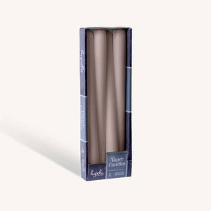 Taupe Taper Candles - 10 Inch - 4 Pack