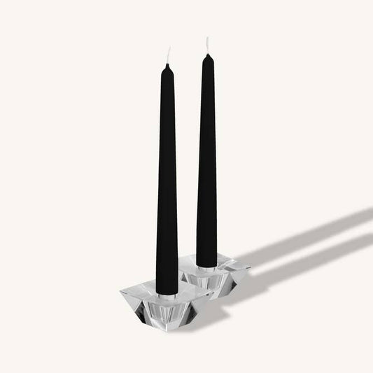 Black Taper Candles - 12 Inch - 4 Pack