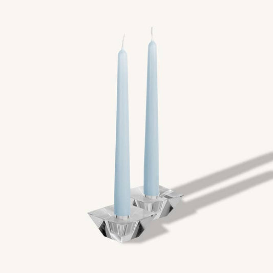 Ice Blue Taper Candles - 10 Inch - 4 Pack