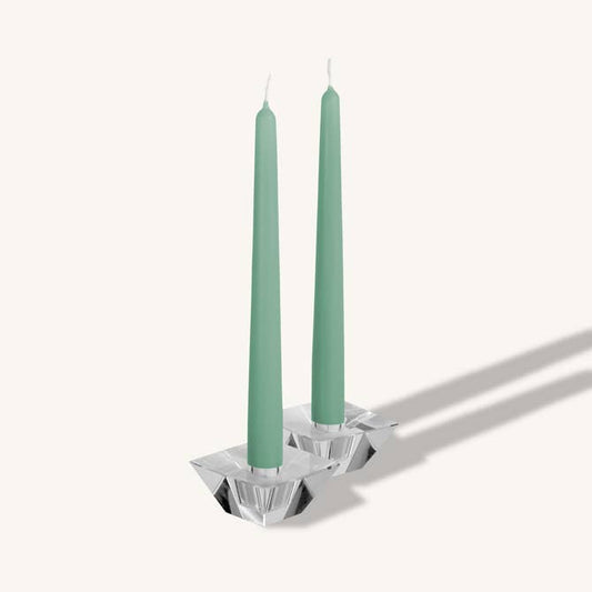 Emerald Taper Candles - 14 Inch - 12 Pack