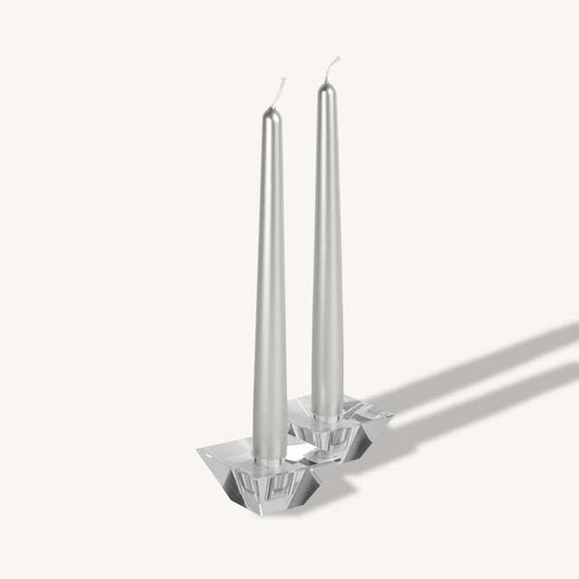 Metallic Titan Taper Candles - 12 Inch - 4 Pack