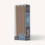 Load image into Gallery viewer, Taupe Taper Candles - 10 Inch - 12 Pack
