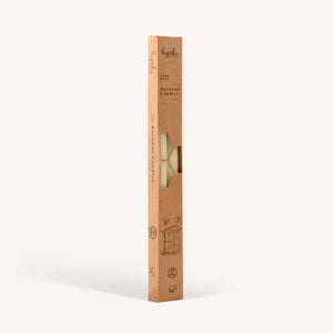 White Beeswax Candles - 14 inch - 4 Pack