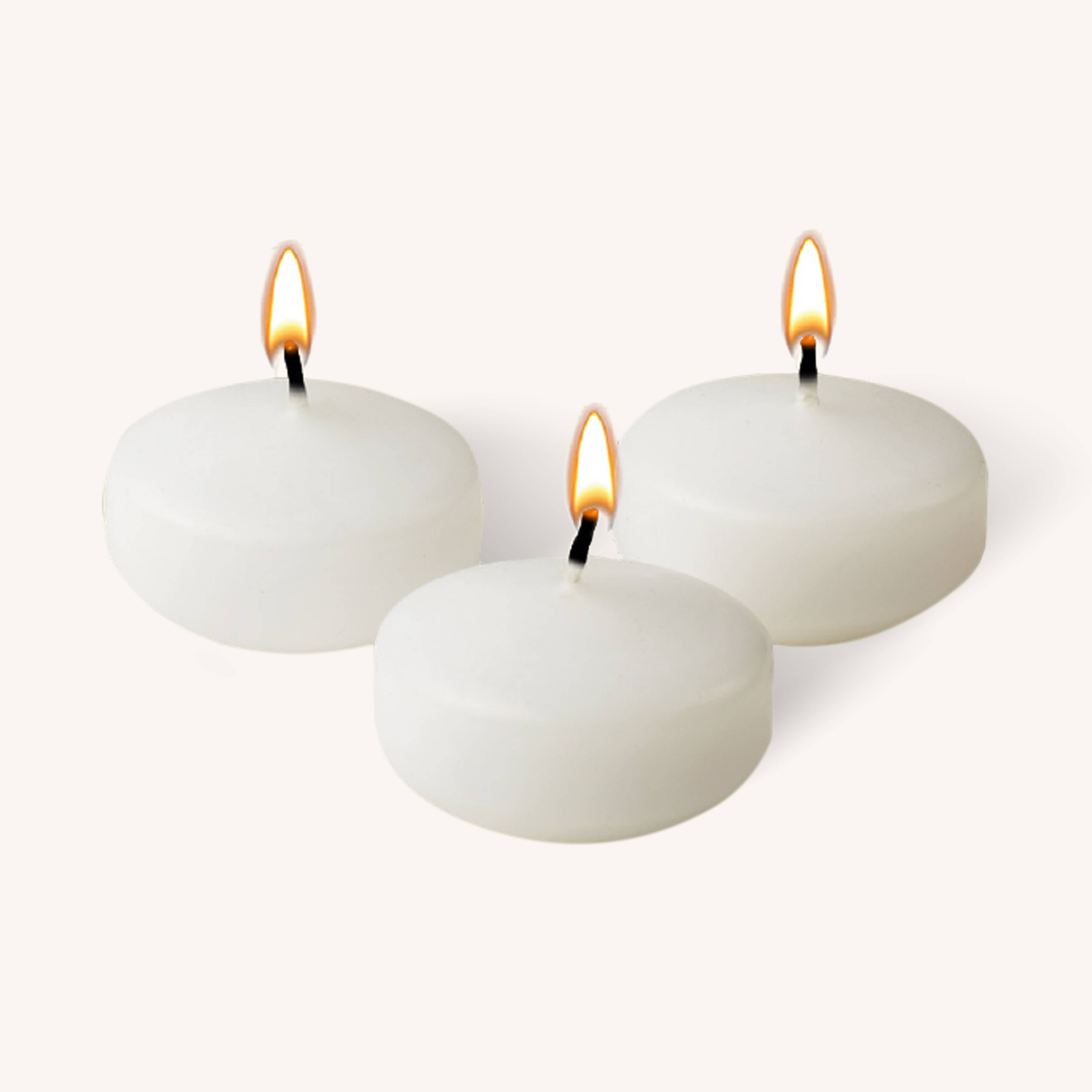 Floating Candles - White - Medium - 20 Pack