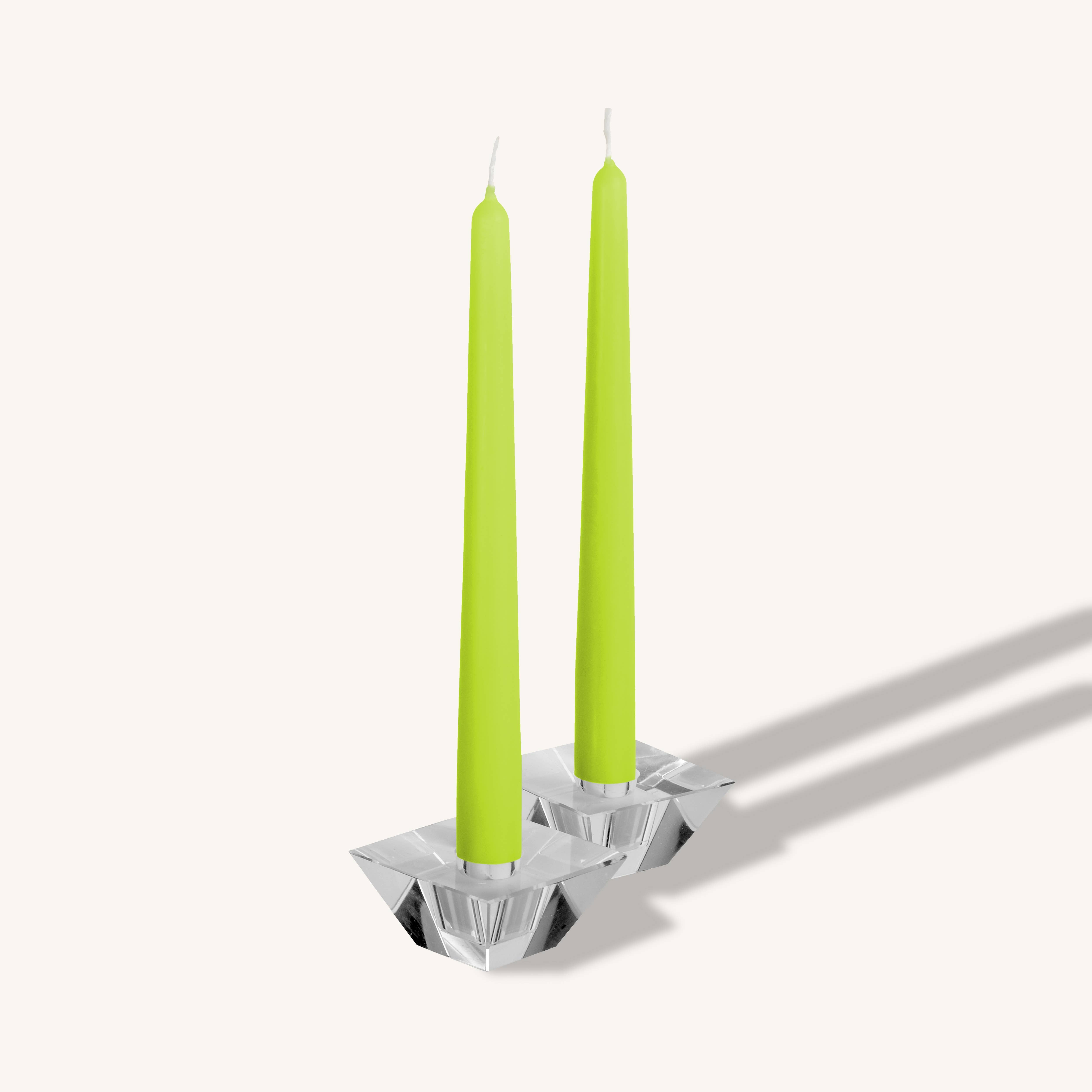 Lime Taper Candles - 12 Inch - 12 Pack
