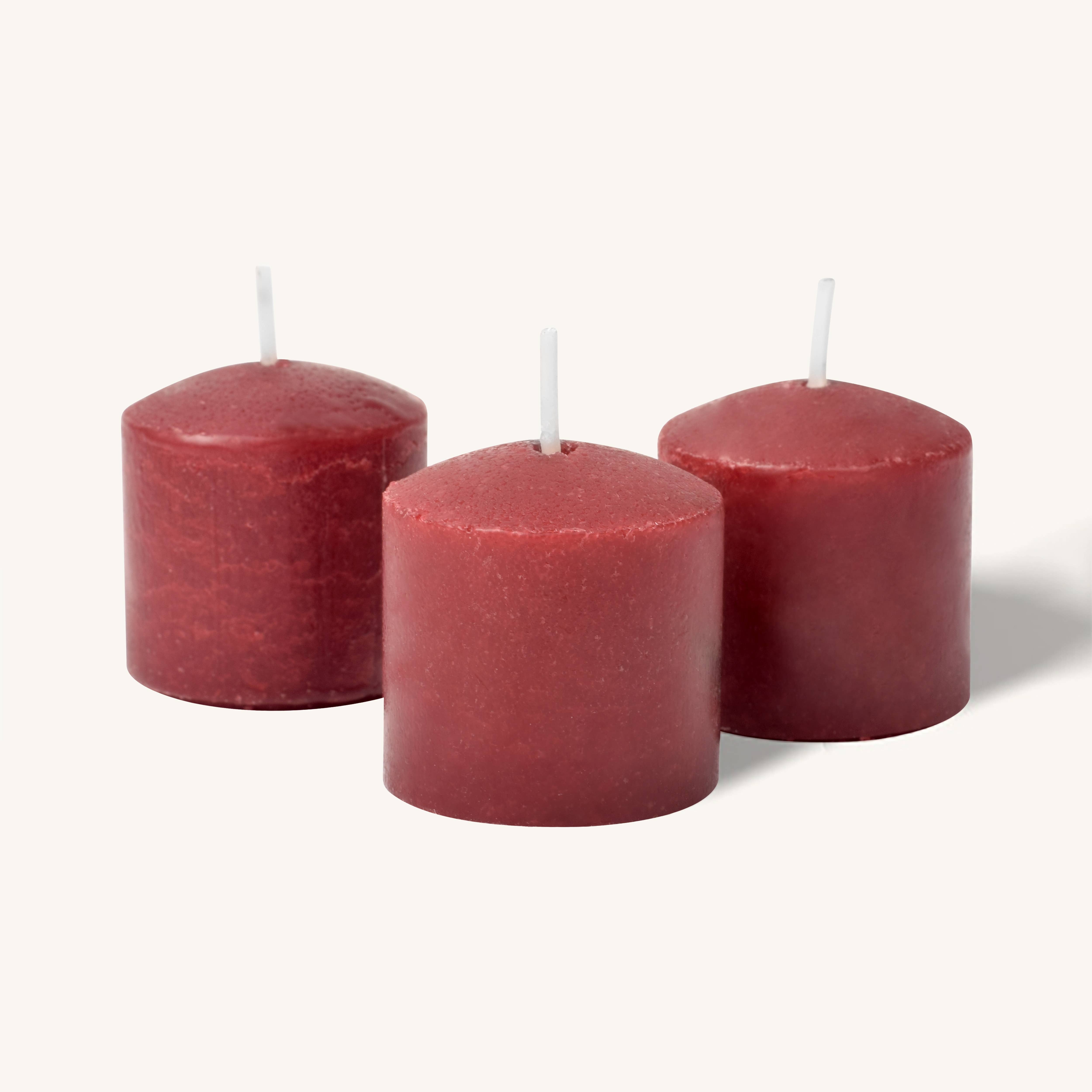 Scented Votive Candles - Berries - 12 Hours - 9 Pack