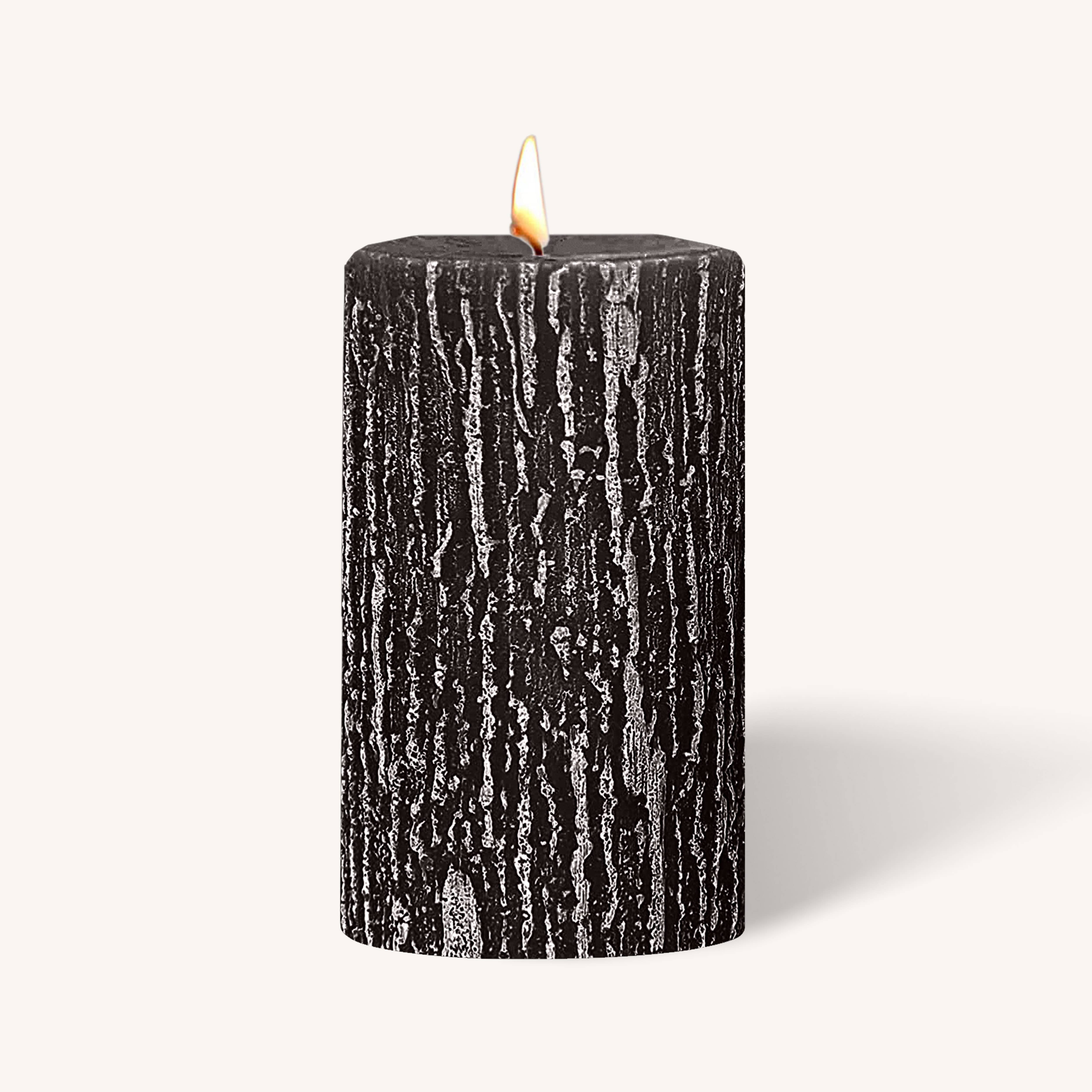 Timberline Pillar Candles - Stone - 3" x 5" - 6 Pack