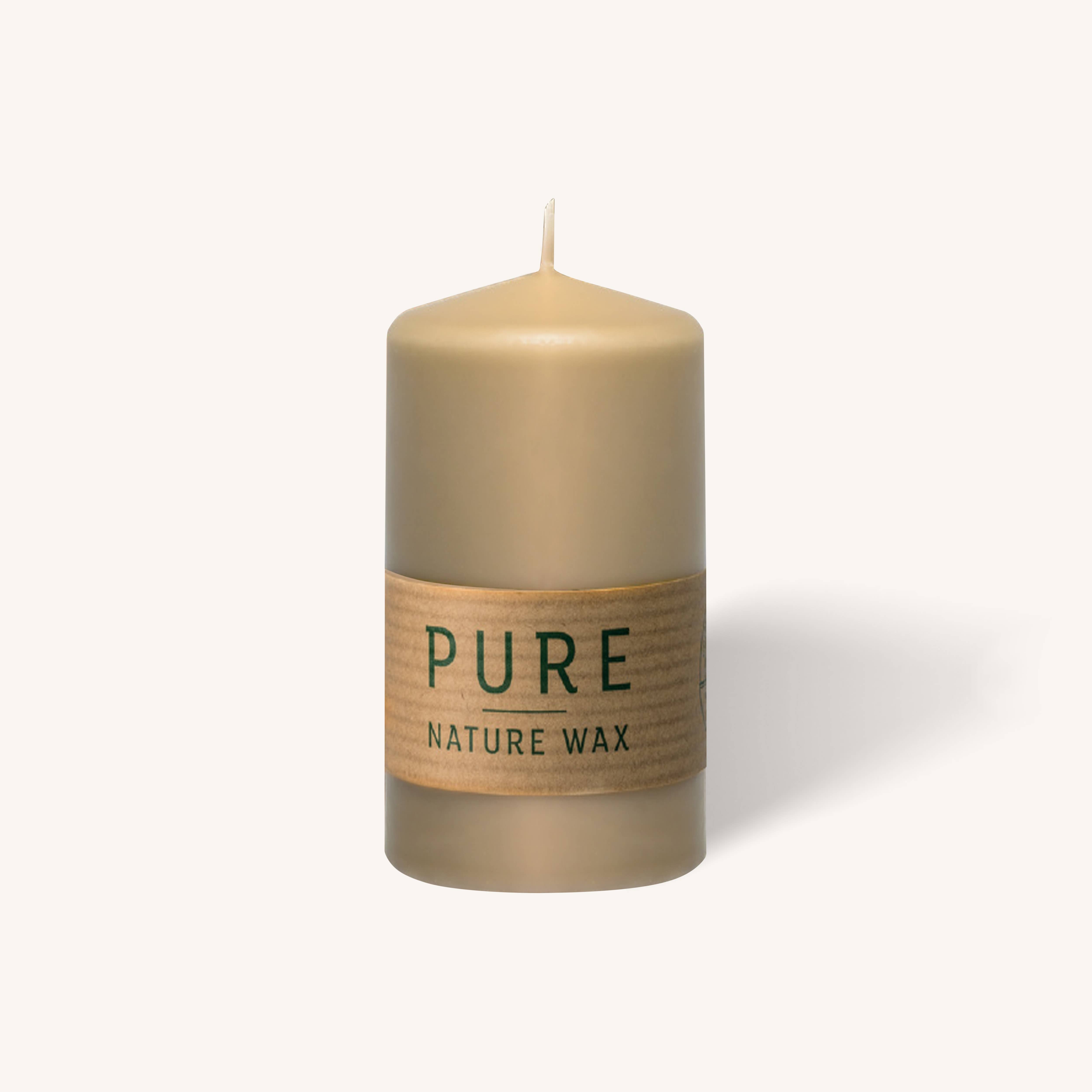 Pure Nature Wax Sand Pillar Candle - 2.7” x 5" - 3 Pack