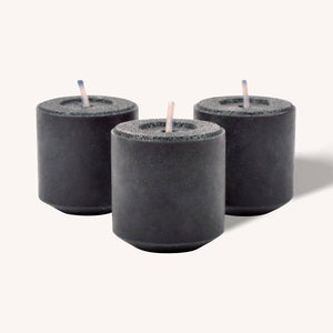 Scented Votive Candles - Black - 12 Hours - 9 Pack