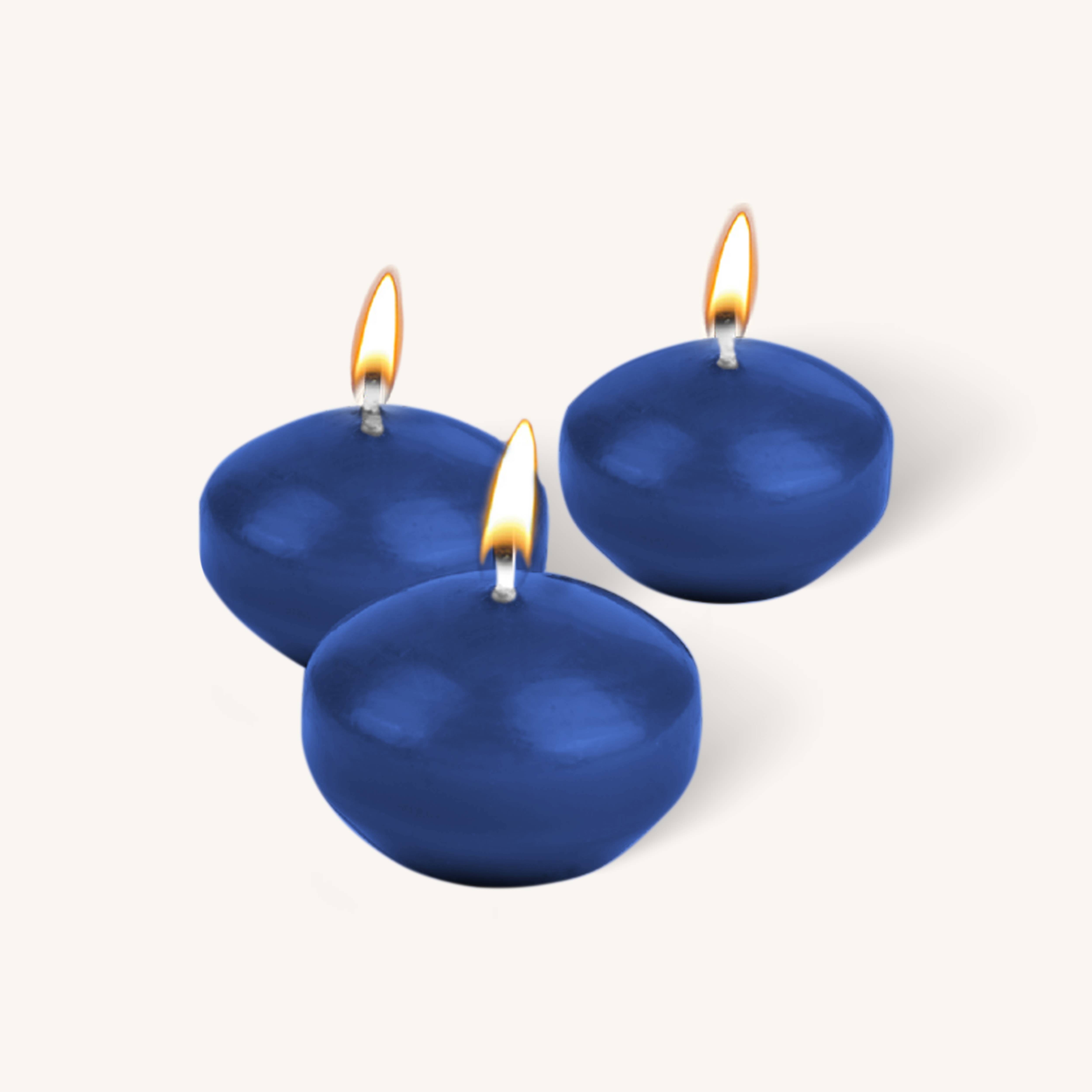 Floating Candles - Midnight Blue - Medium - 20 Pack