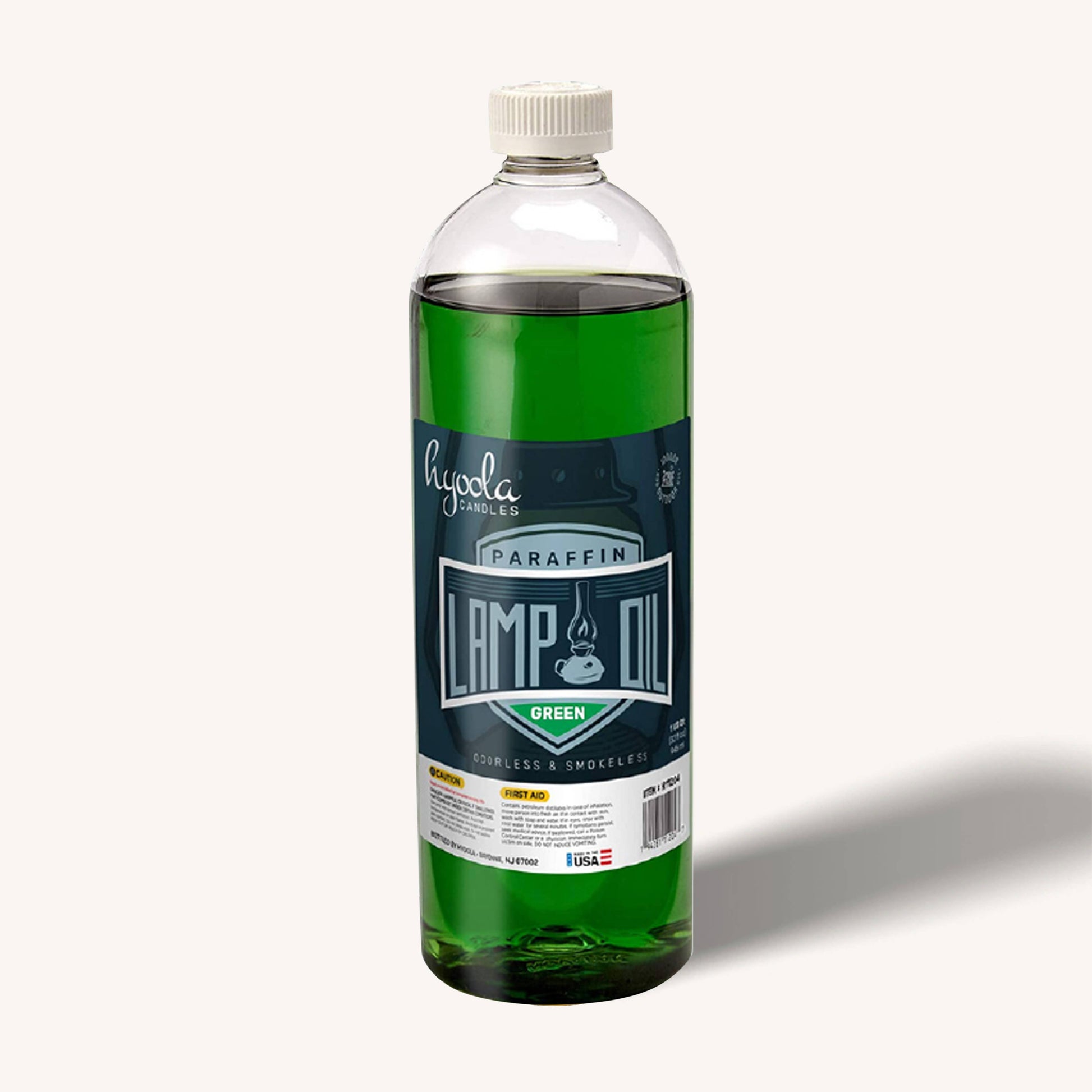 Green paraffin lamp oil, 16 ounce bottle