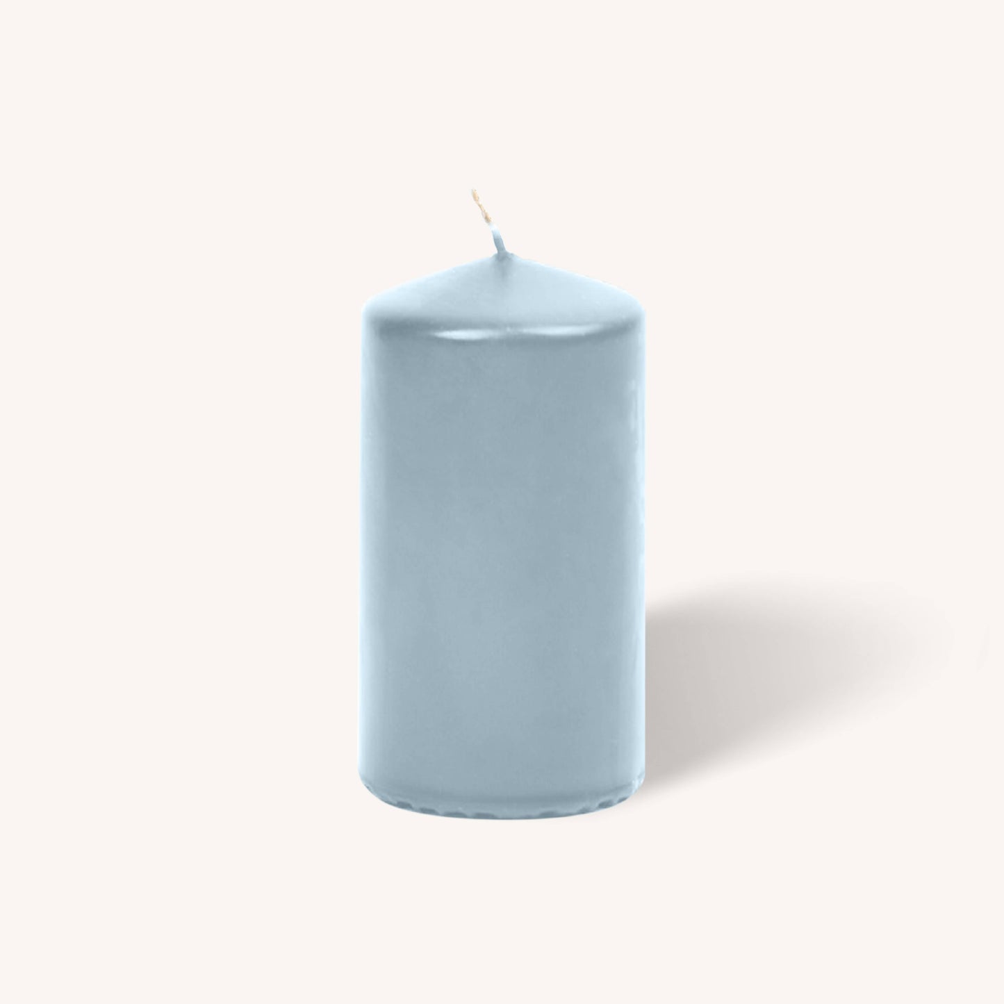 Ice Blue Pillar Candles - 3" x 6" - 6 Pack