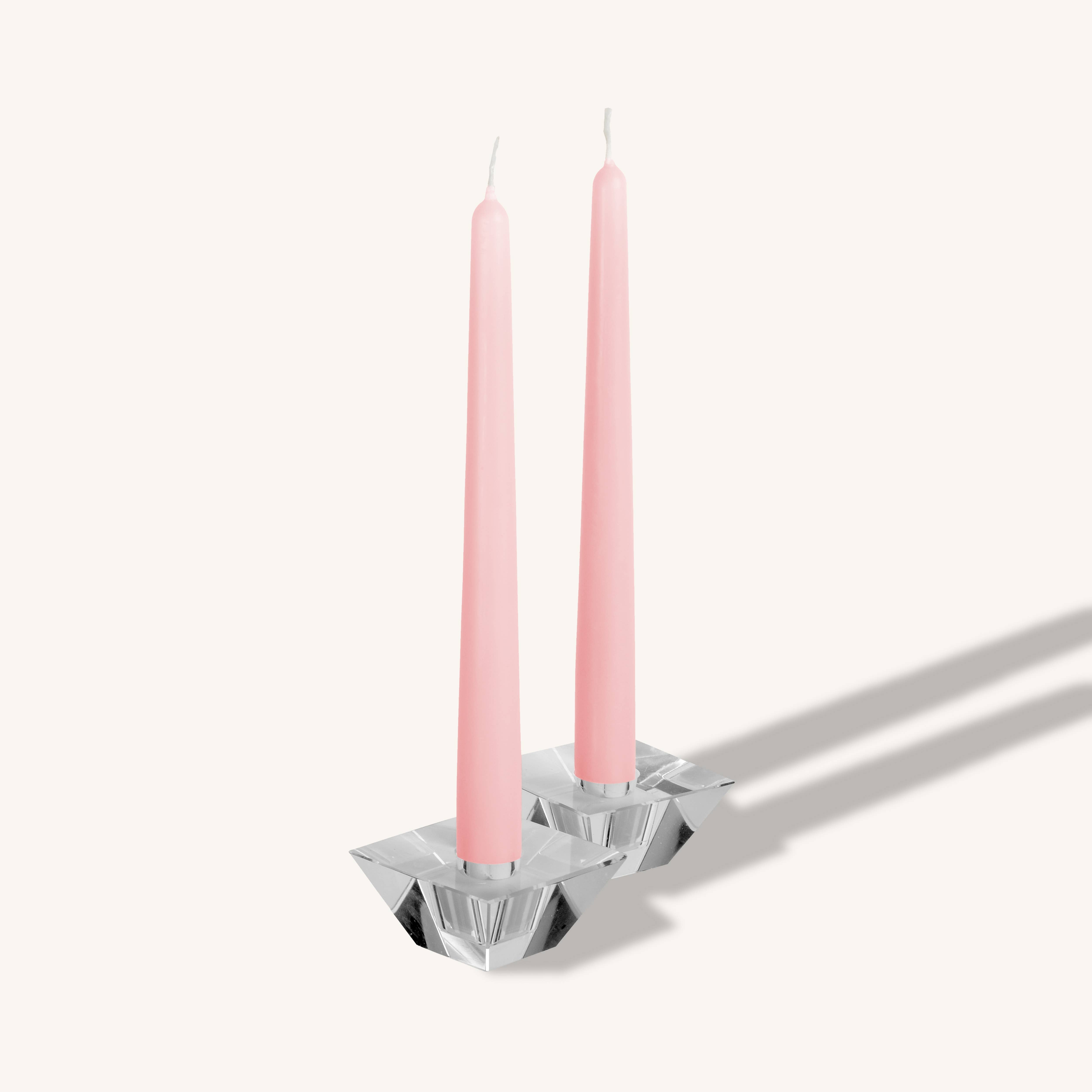Light Pink Taper Candles - 14 Inch - 12 Pack
