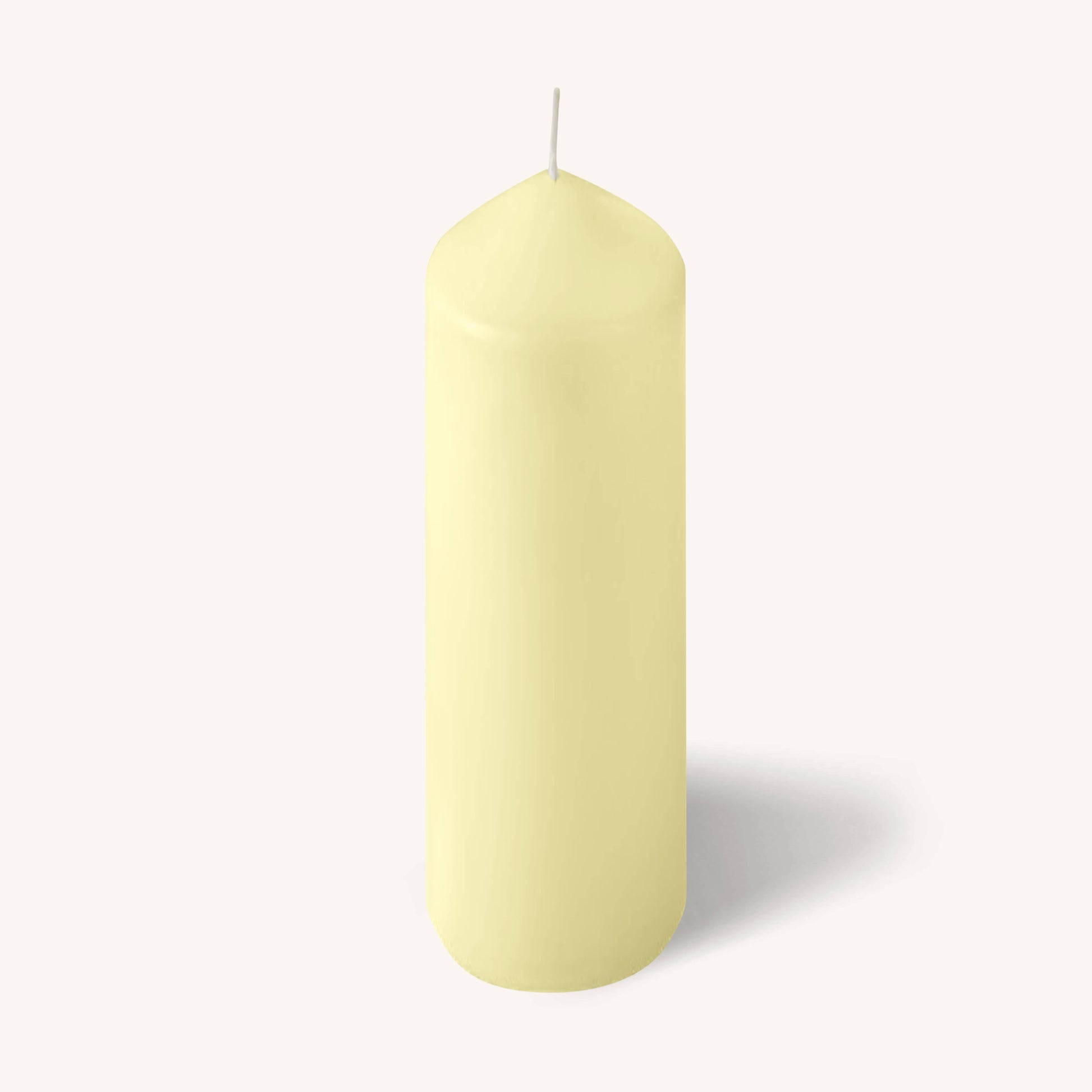Ivory pillar candle, 2 inch by 9 inch, pack of 4