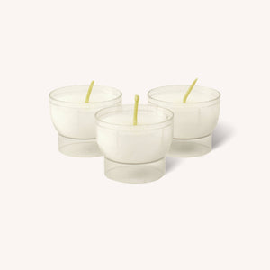 Votive Candles in Clear Plastic Cups - 7 Hours - 25 Pack