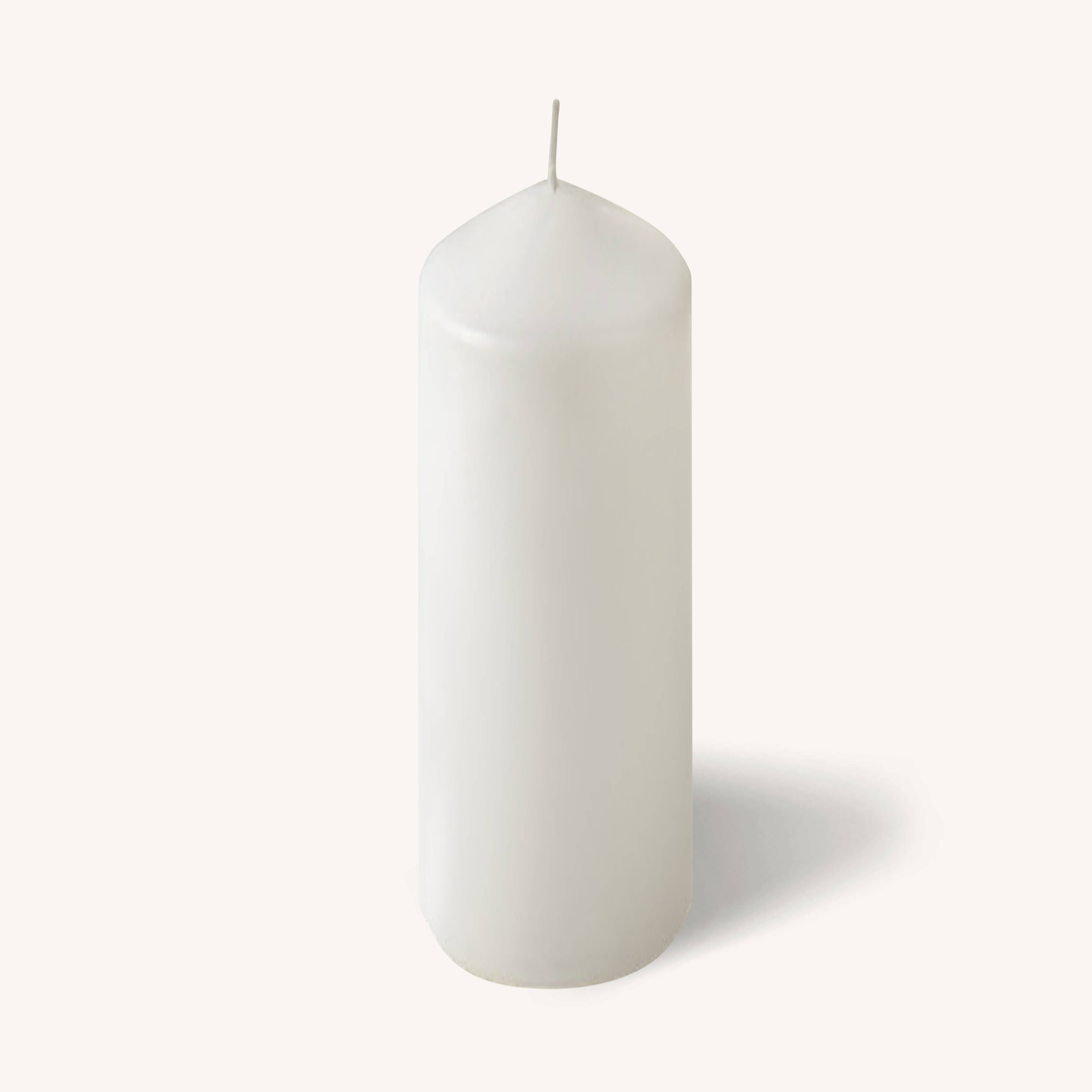 White Pillar Candles - 2" x 8" - 4 Pack