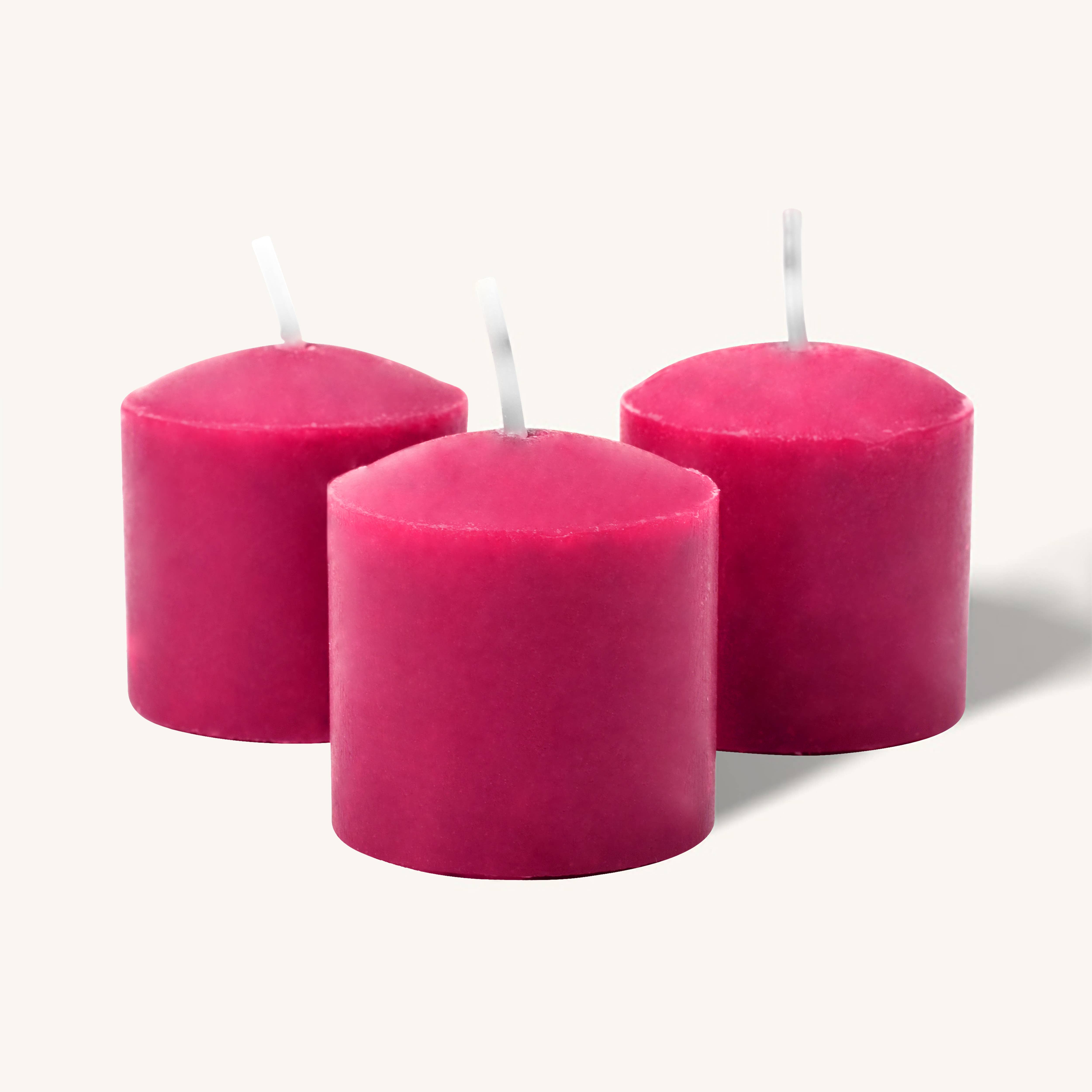 Scented Votive Candles - Wild Cherry - 12 Hours - 9 Pack