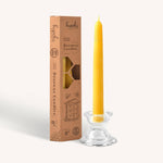 Load image into Gallery viewer, Yellow Beeswax Candles - 8 inch - 4 Pack

