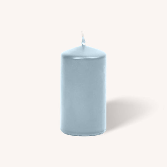 Ice Blue Pillar Candles - 2" x 4" - 4 Pack