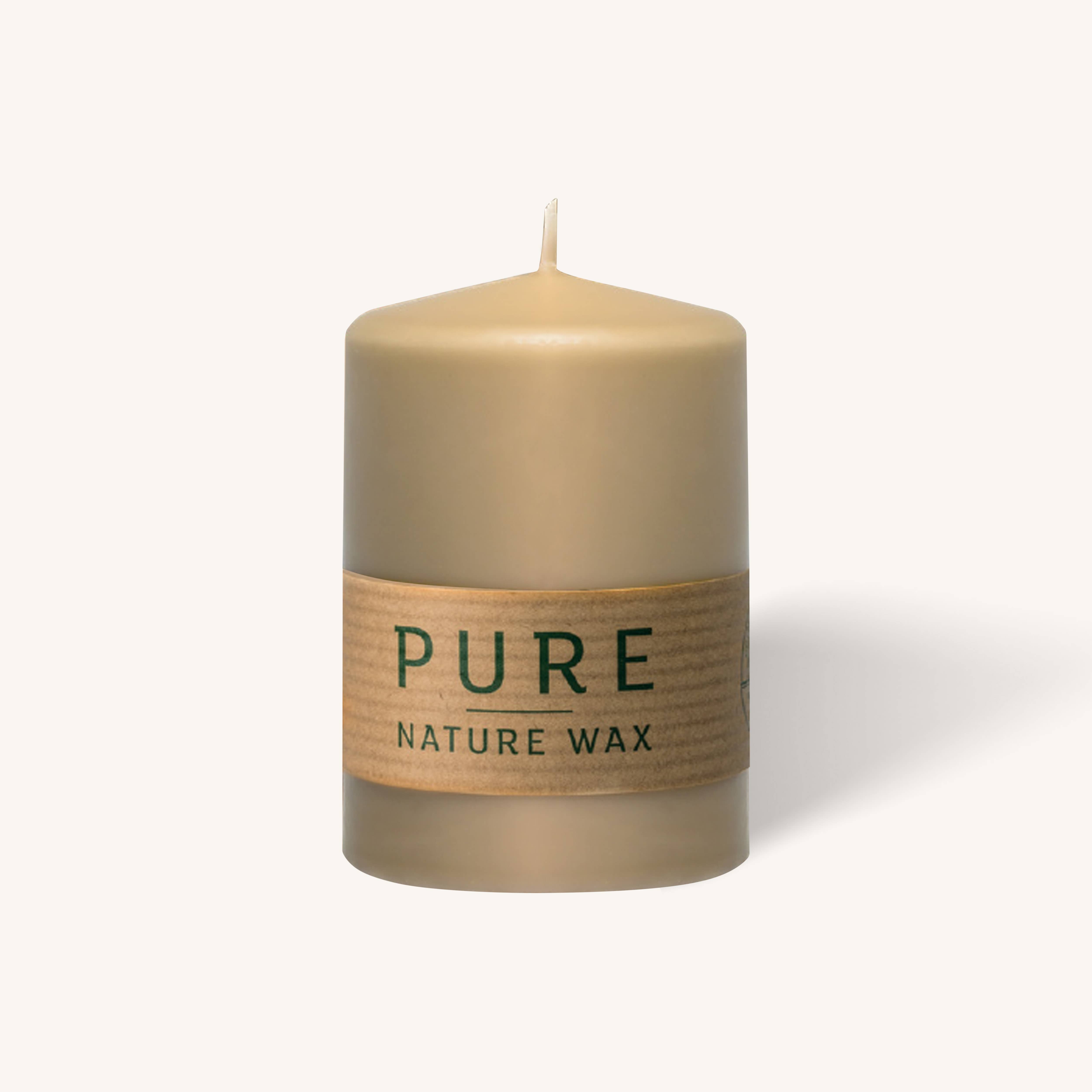 Pure Nature Wax Sand Pillar Candle - 2.7" x 3.5" - 3 Pack