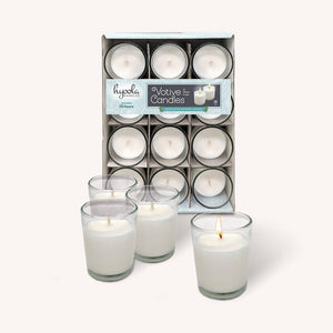 Votive Candles in Glass Cup - 12 Hours - 12 Pack