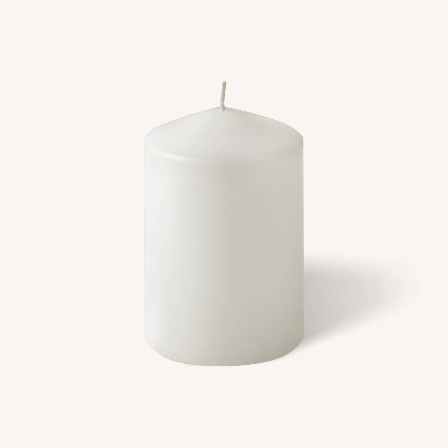 White Pillar Candles - 2" x 3" - 4 Pack
