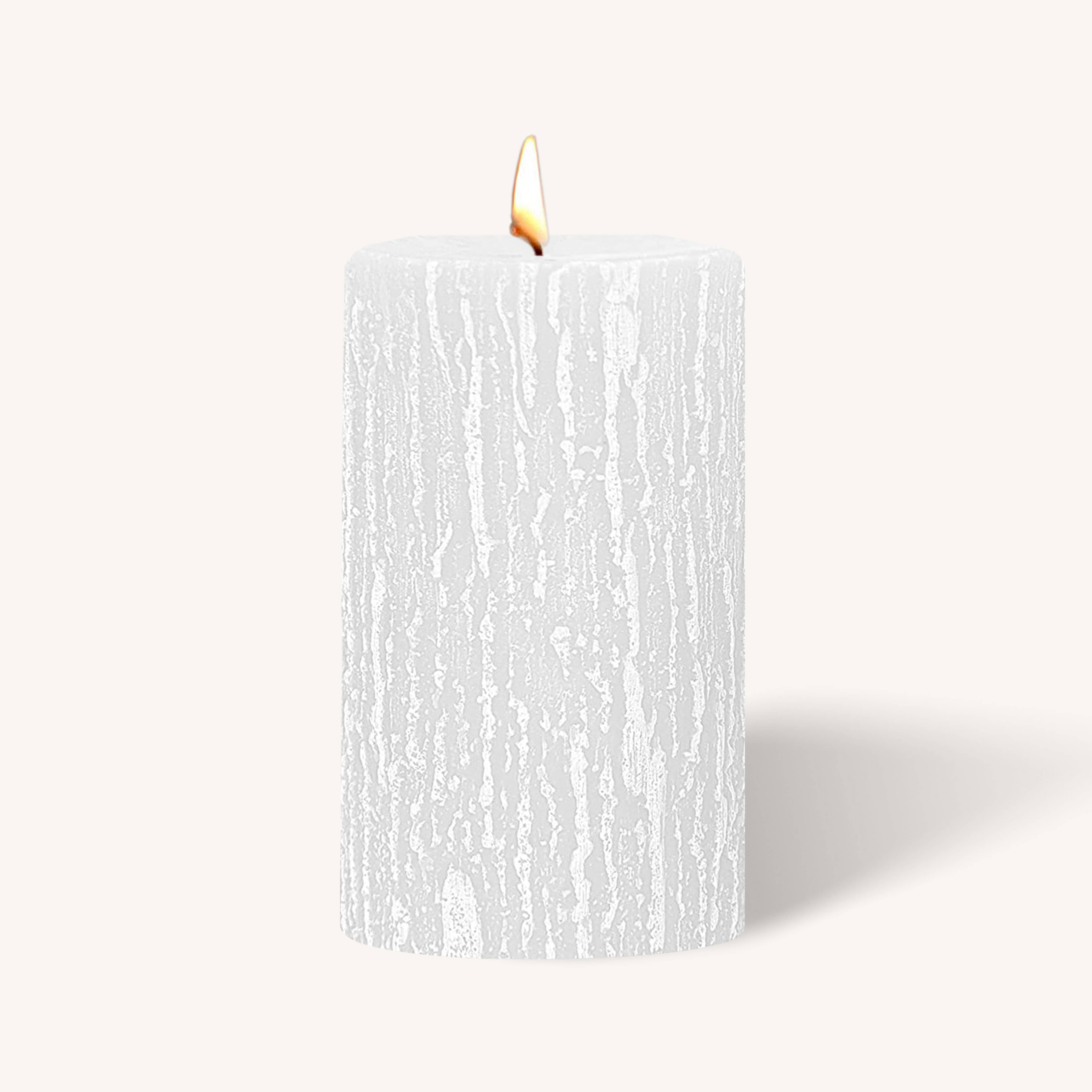 Timberline Pillar Candles - White - 3" x 5" - 6 Pack