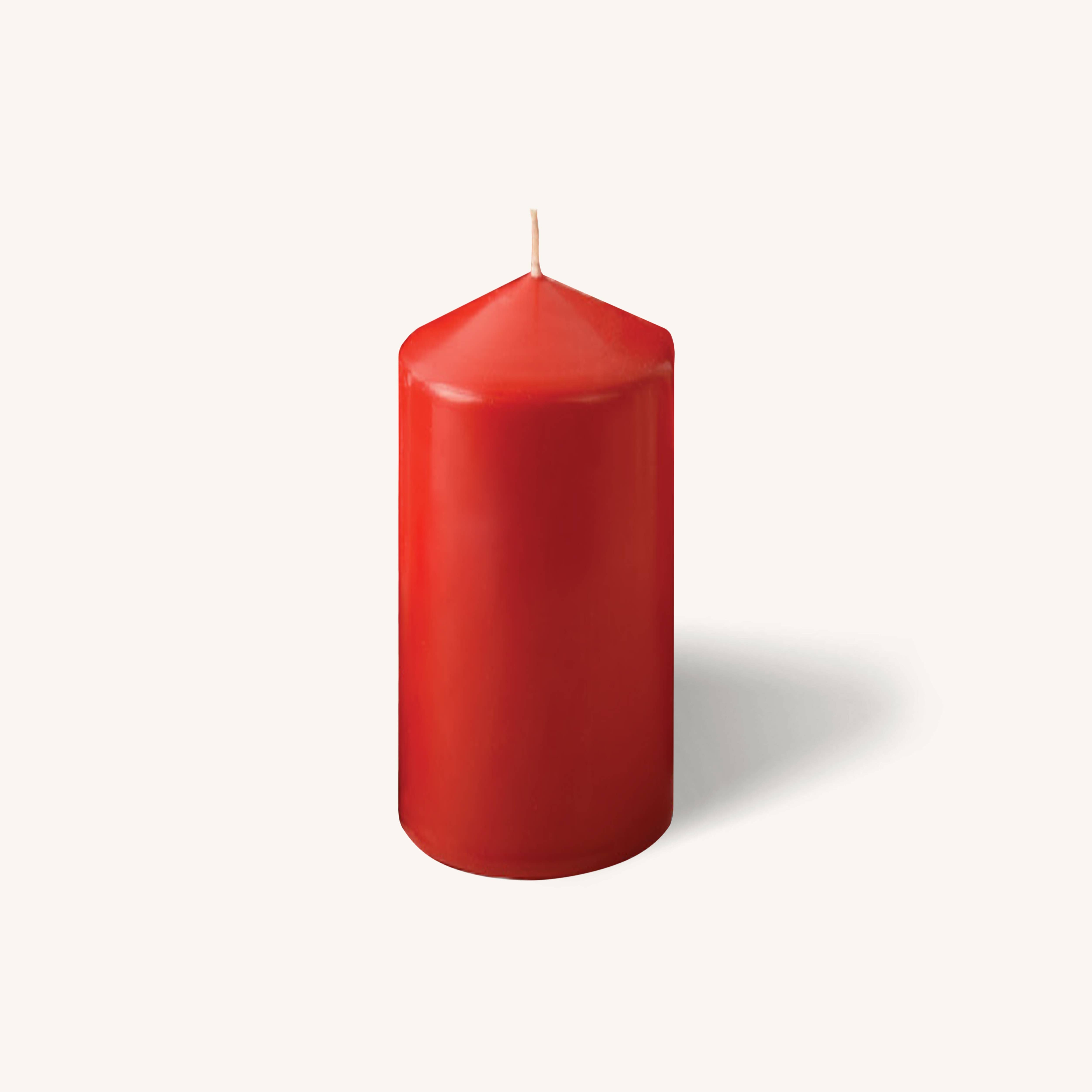 Red Pillar Candles - 2" x 4" - 4 Pack